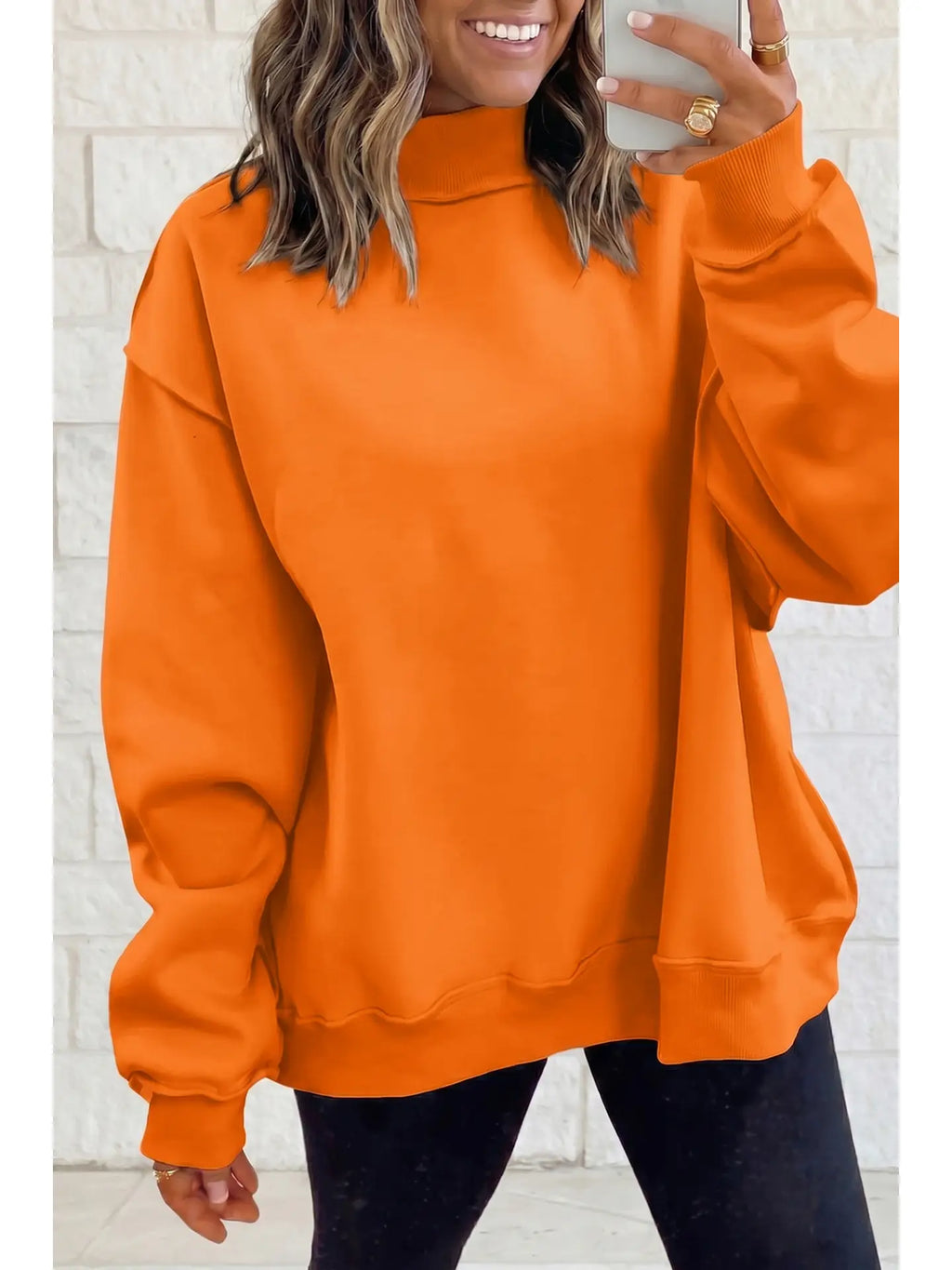 Custom Reversible Mock Neck Sweatshirt
