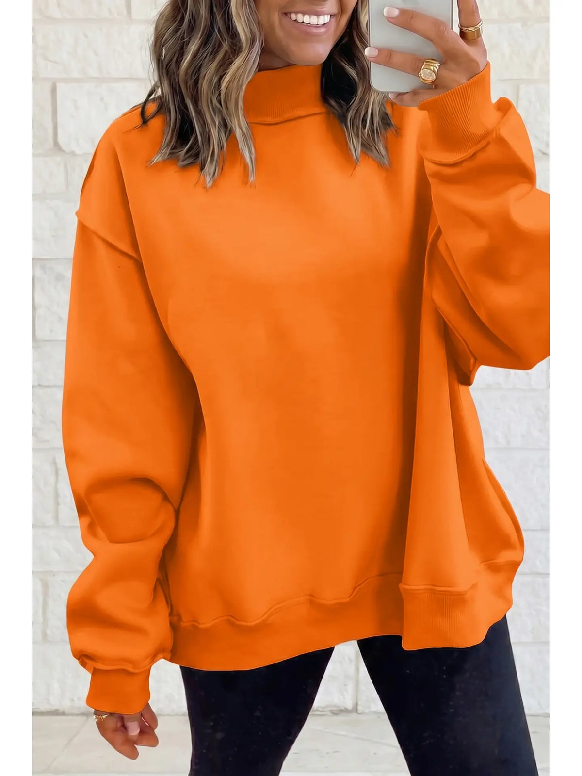 Custom Reversible Mock Neck Sweatshirt