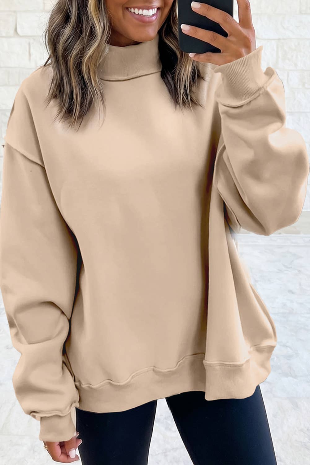 Custom Reversible Mock Neck Sweatshirt