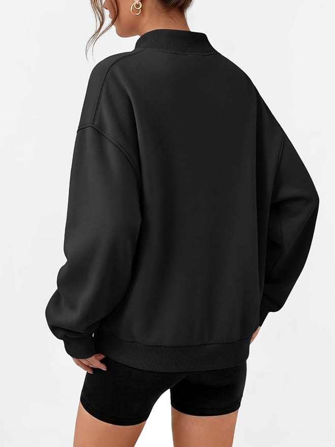 Swish Squad Woman's Mock Neck Oversized Sweatshirt