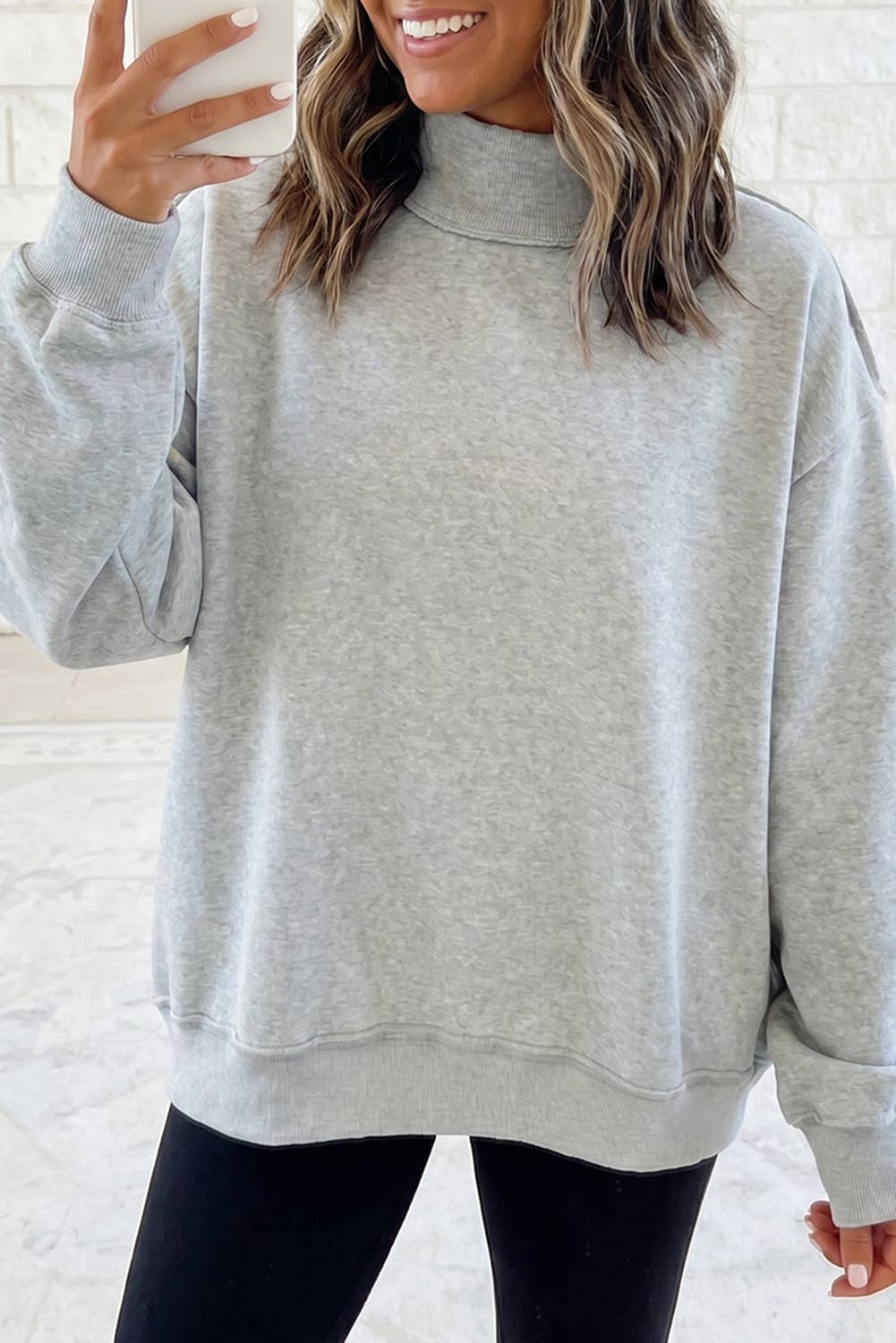 Custom Reversible Mock Neck Sweatshirt