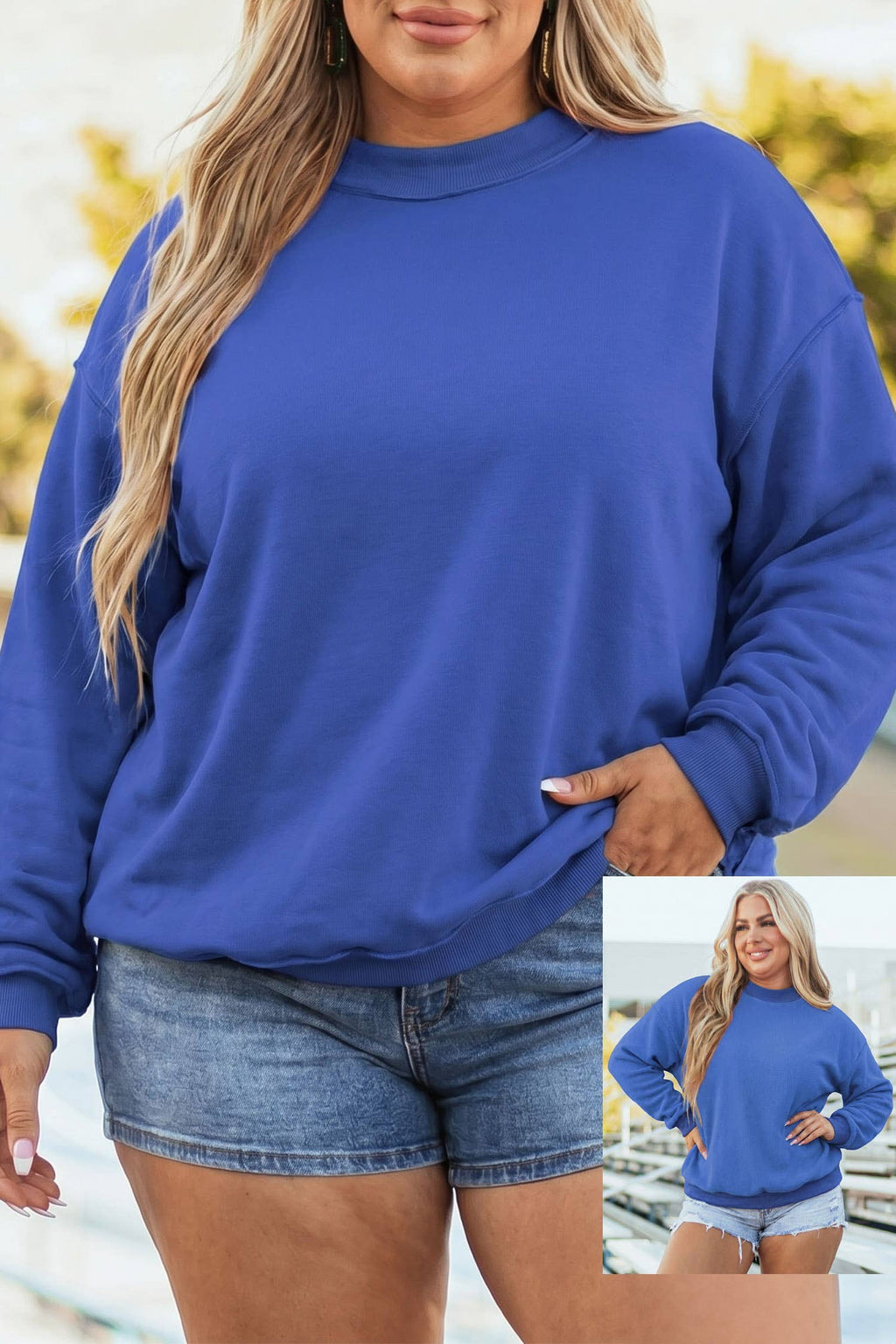 Custom Reversible Mock Neck Sweatshirt