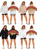 Harrisburg Big Back Oversized Sweatshirts with Snap Button Henley Collar