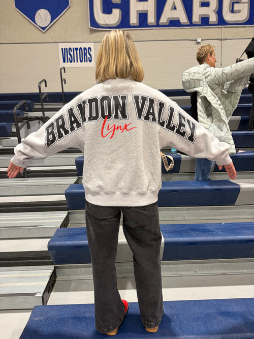 Big Back Oversized Sweatshirts with Snap Button Henley Collar