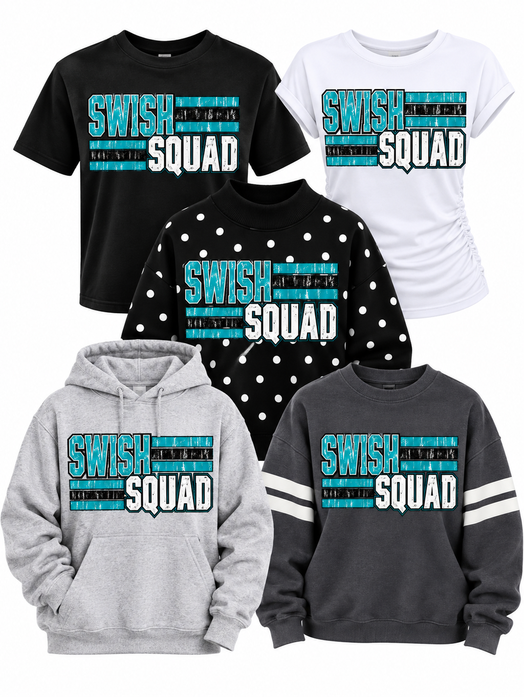 Swish Squad Kids Hooded Sweatshirts