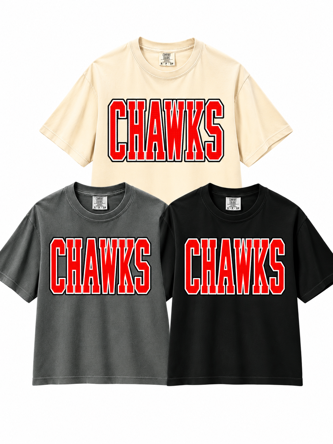 Canton CHawks Dots Boxy T