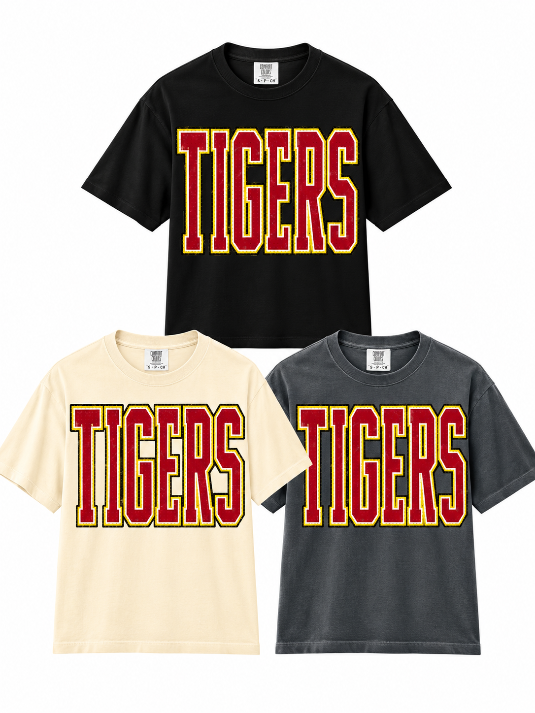 Harrisburg Tigers Dots Boxy T