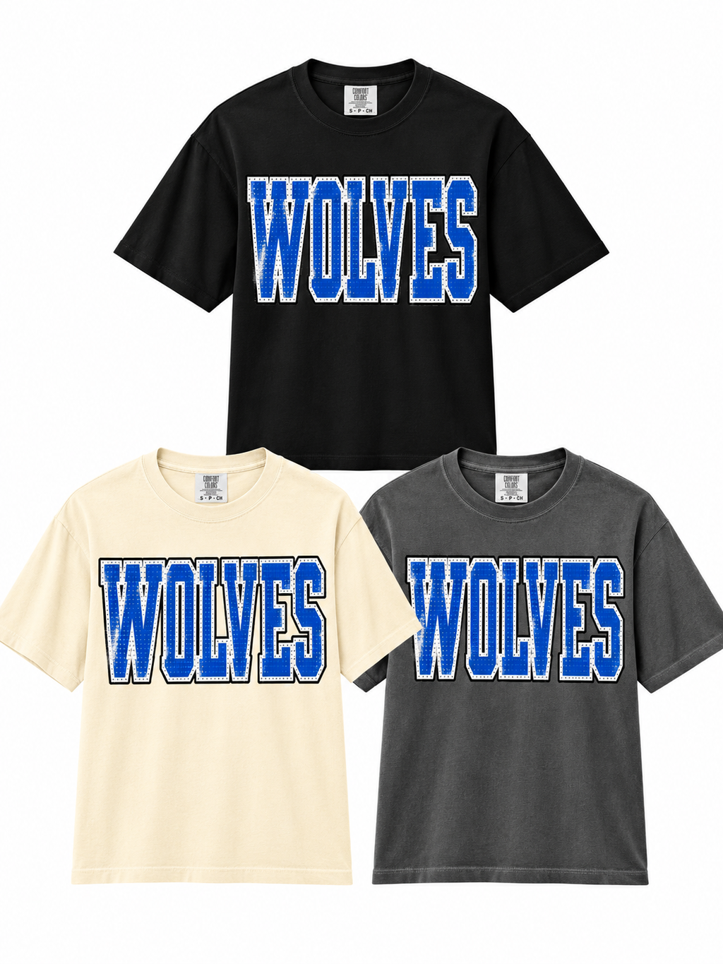H-LP Wolves Dots Boxy T