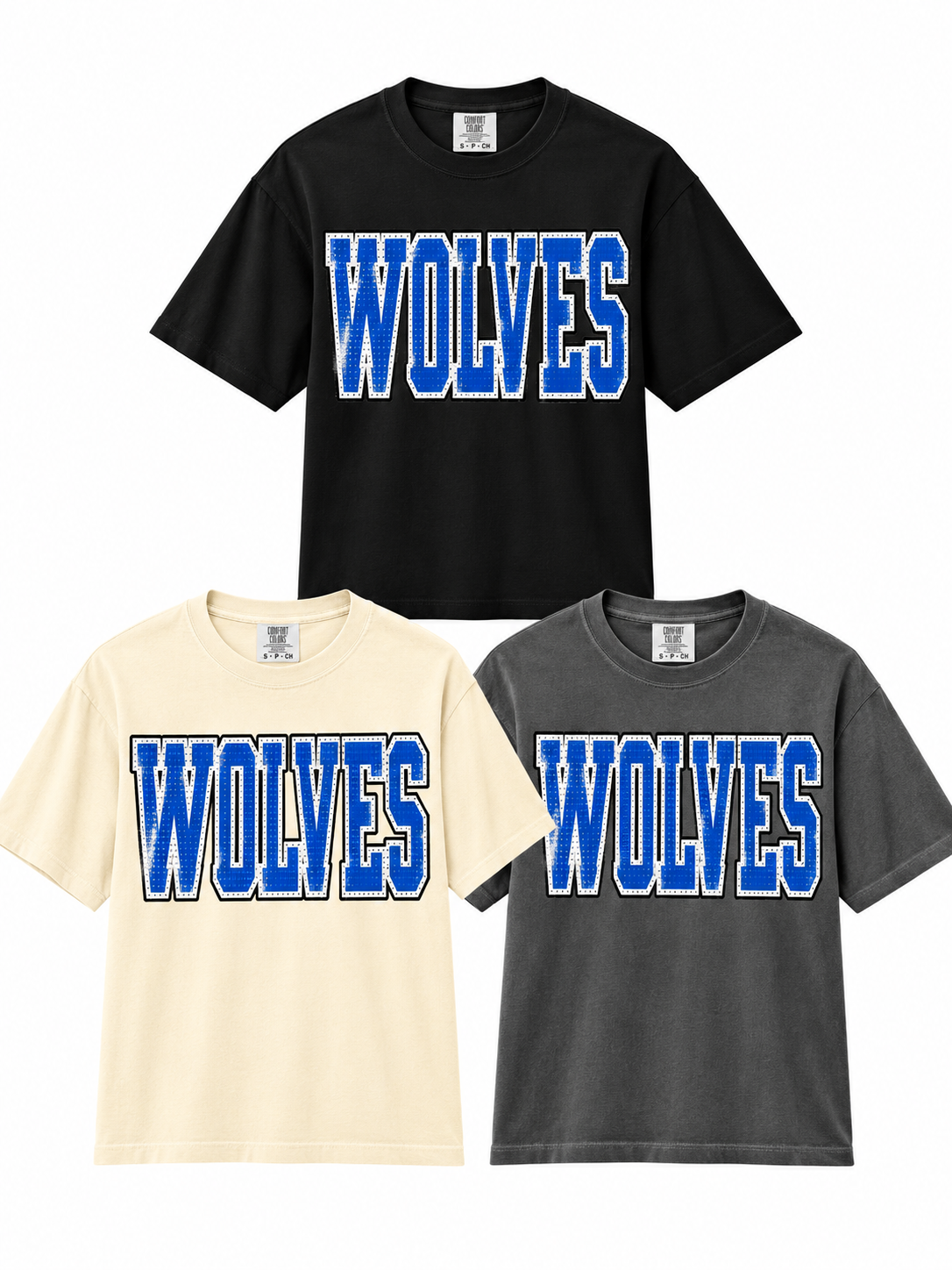 H-LP Wolves Dots Boxy T