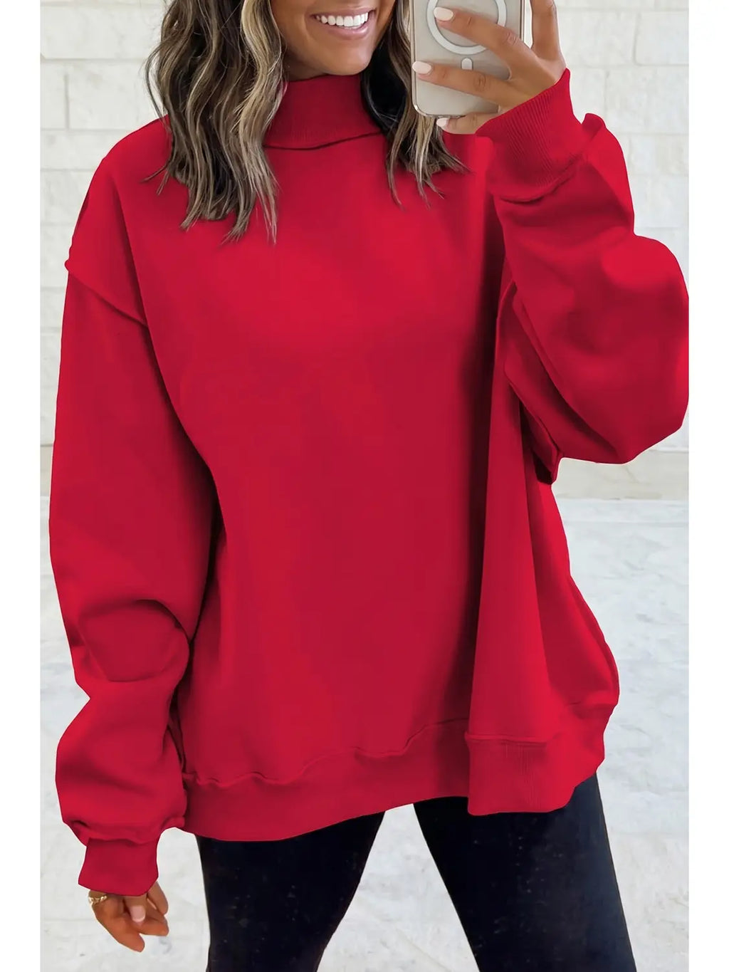 Custom Reversible Mock Neck Sweatshirt